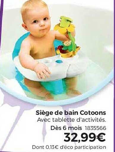 siège de bain cotoons