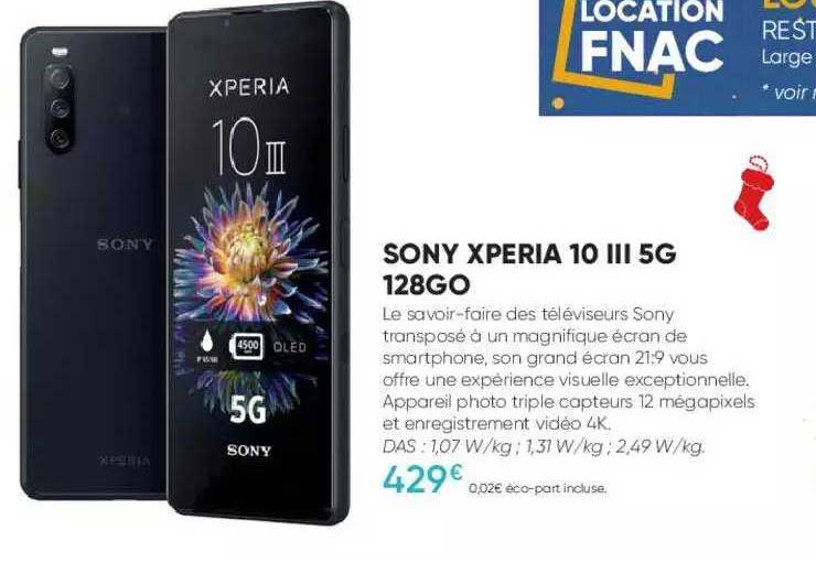 sony xperia 10 III 5g 128go