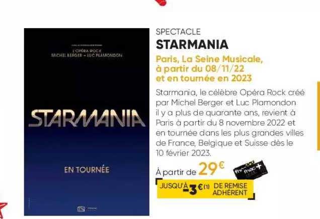 spectacle starmania