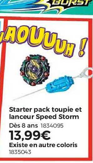 starter pack toupie et lanceur speed storm