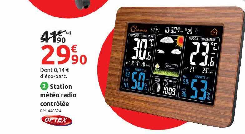 station météo radio contrôlée optex