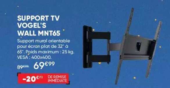 support tv vogel's wall mnt65