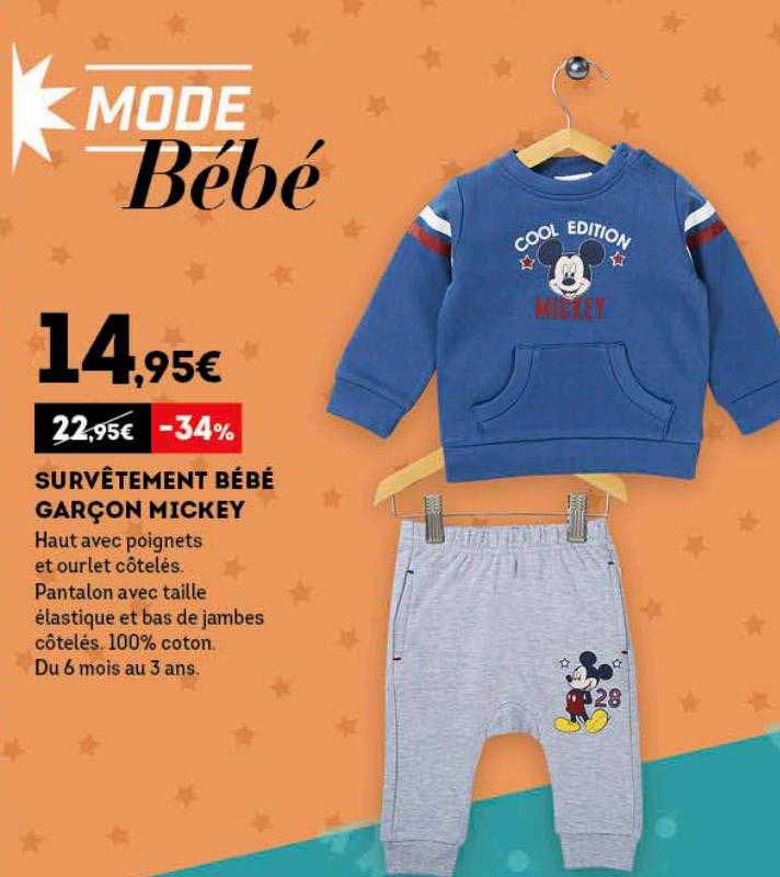 Survêtement Bébé Garçon Mickey