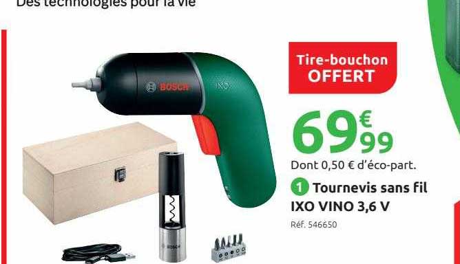 tournevis sans fil ixo vino 3,6 v bosch