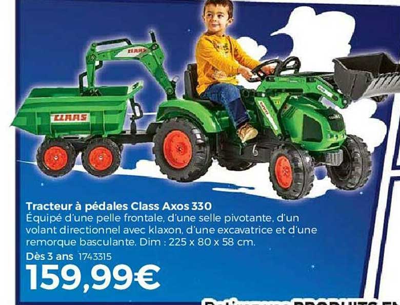 tracteur à pédales class axos 330