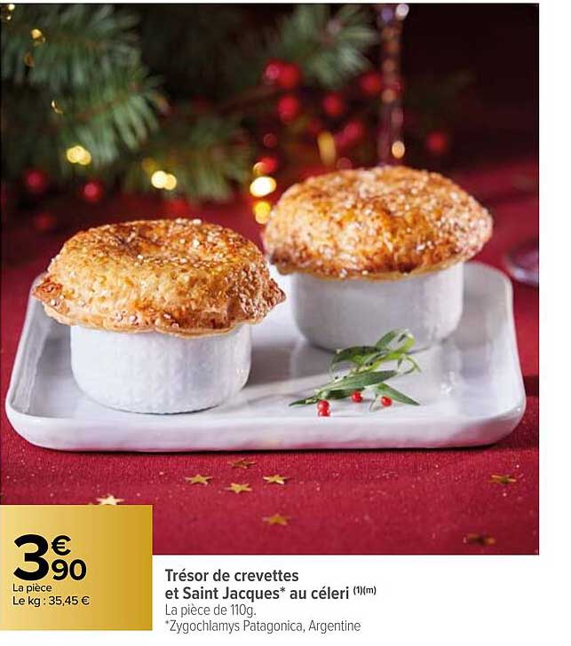 trésor de crevettes et saint jacques au céleri