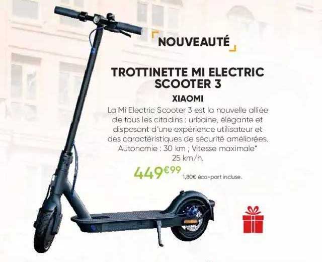 trottinette mi electric scooter 3 xiaomi