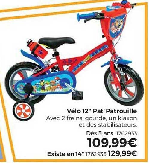vélo 12" pat' patrouille