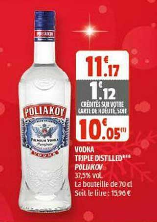 Vodka Triple Distilled Poliakov