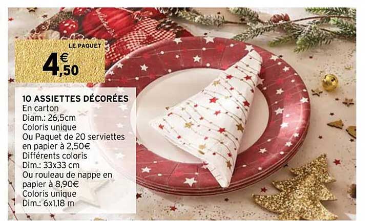 10 Assiettes Décorées