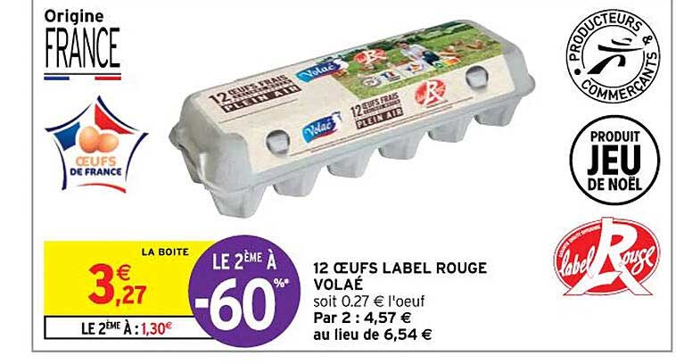 12 œufs Label Rouge Volaé