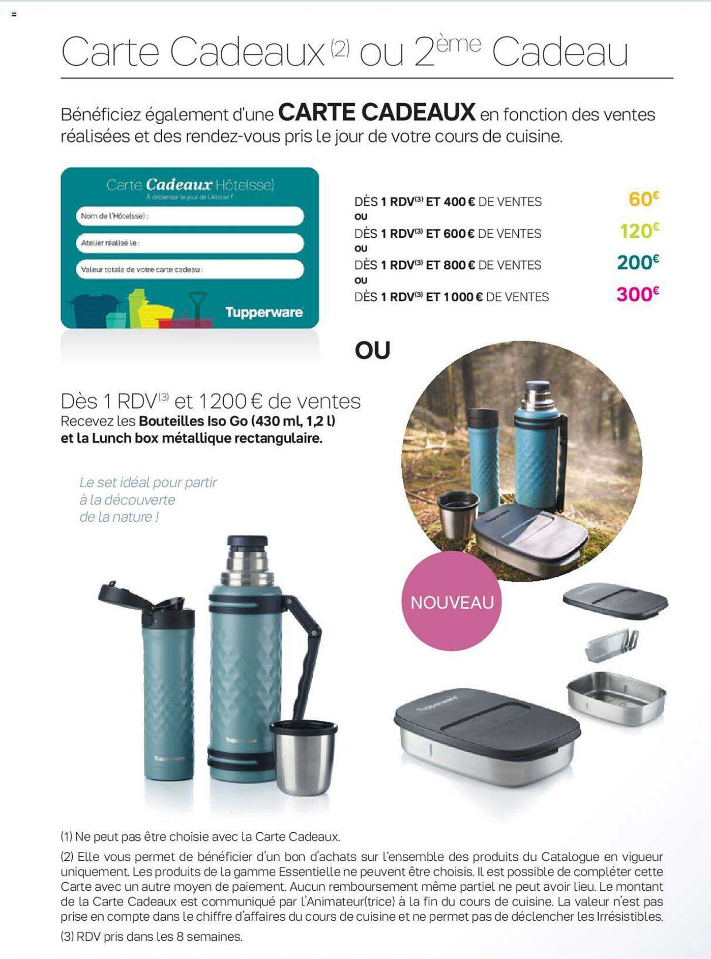 bouteilles iso go et la lunch box métallique rectangulaire