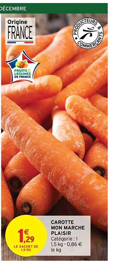 carotte mon marché plaisir