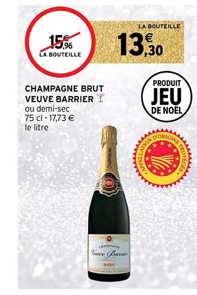 champagne brut veuve barrier