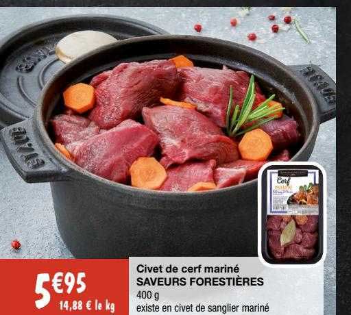 civet de cerf mariné saveurs forestières