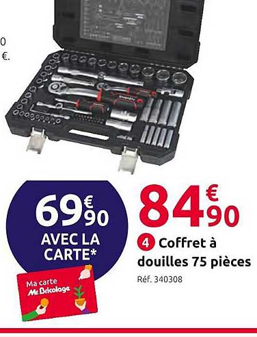Coffret à Douilles 75 Pièces