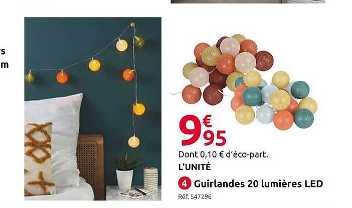 guirlandes 20 lumières led