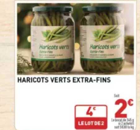 haricots verts extra-fins
