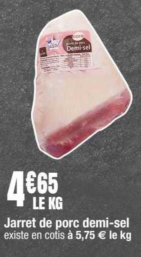 jarret de porc demi-sel