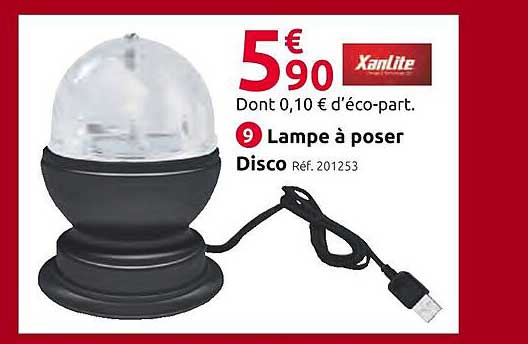 lampe à poser disco xanlite