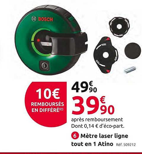 mètre laser ligne tout en 1 atino