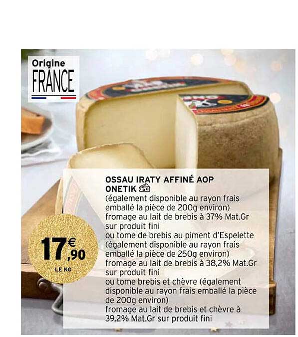 ossau iraty affiné aop onetic