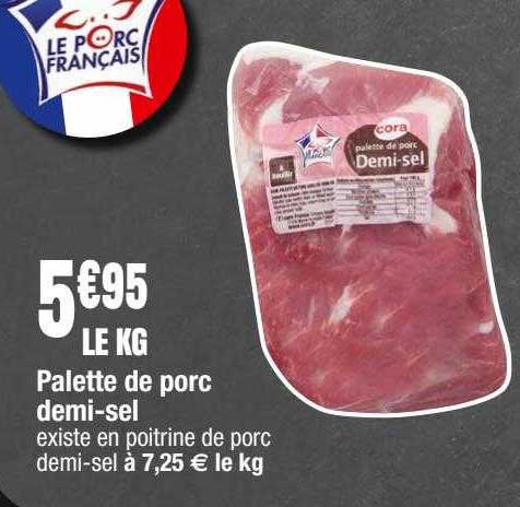 palette de porc demi-sel