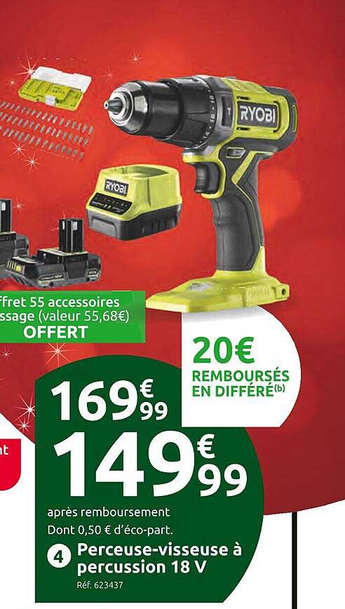 Perceuse-visseuse à Percussion Ryobi