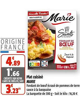 Plat Cuisiné Marie