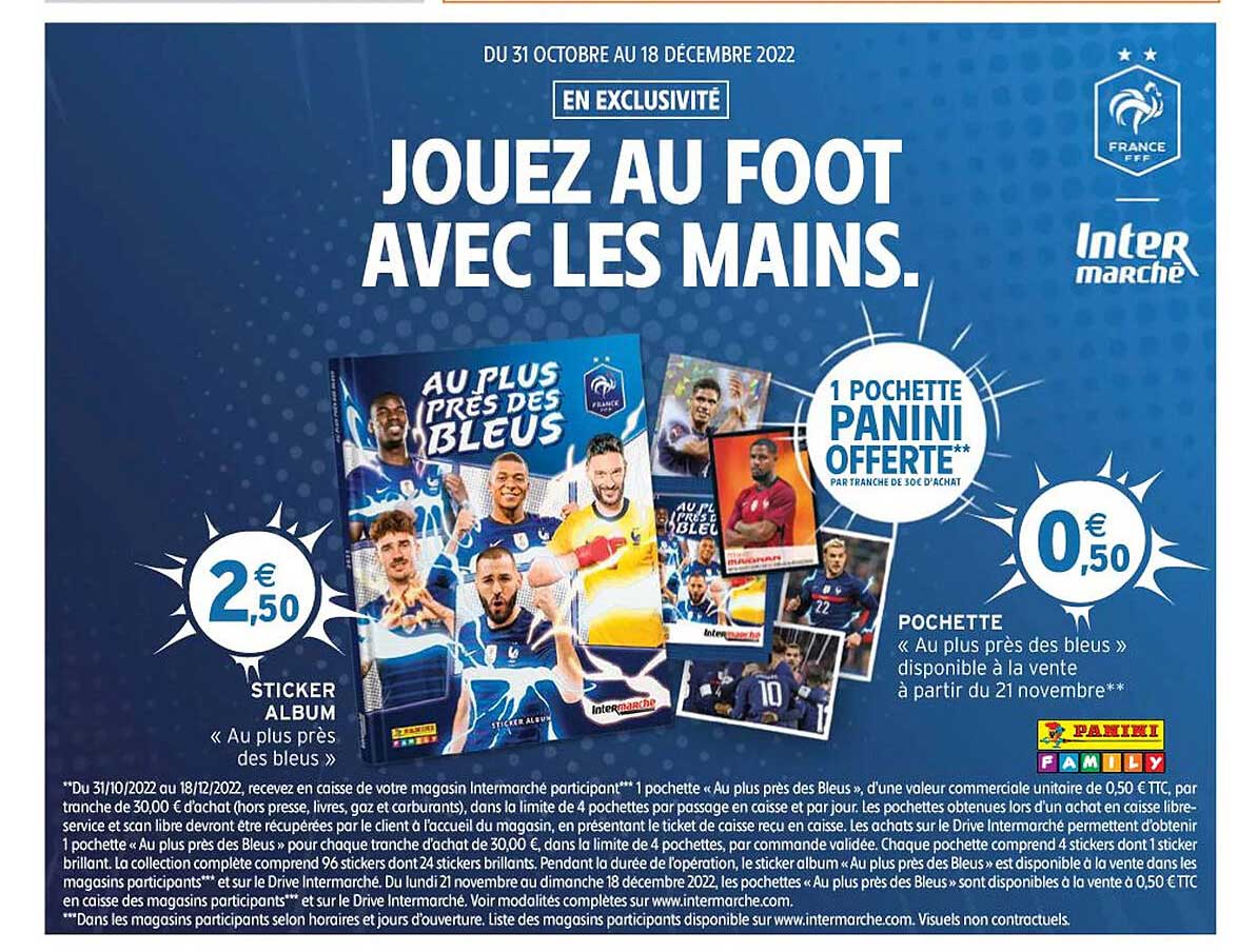 pochette ou sticker album „au plus près des bleus“