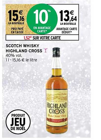 scotch whisky highland cross