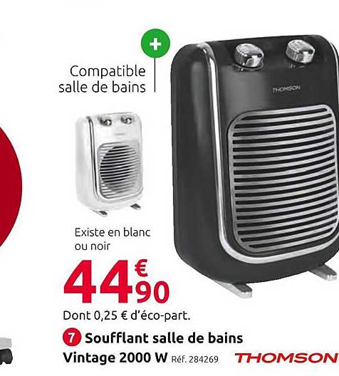 soufflant salle de bains vintage 2000w