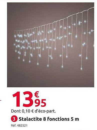 stalactite 8 fonctions 5m