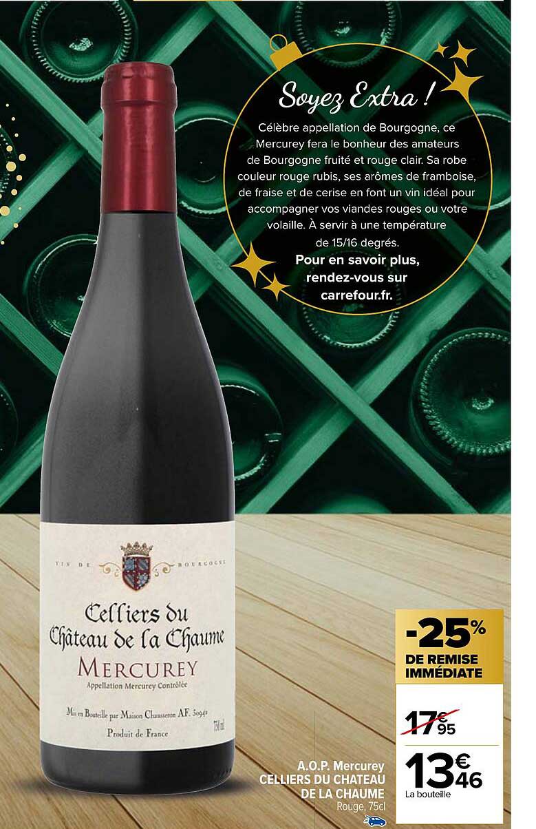 a.o.p. mercurey celliers du château de la chaume