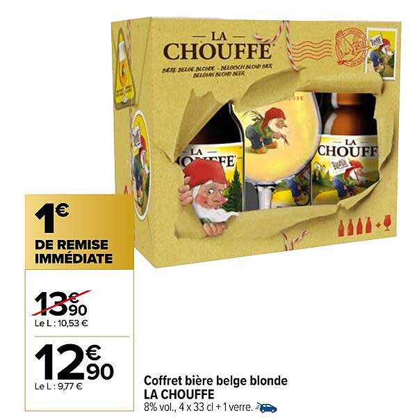 Coffret Bière Belge Blonde La Chouffe