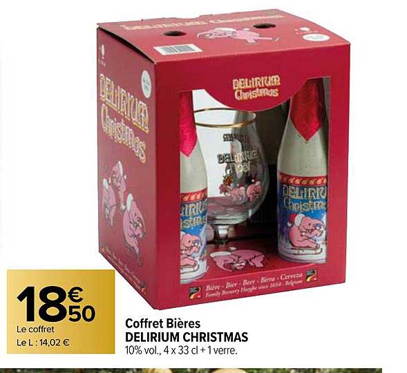coffret bières delirium christmas