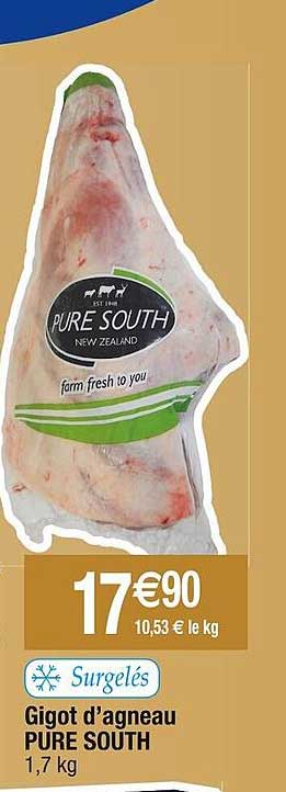 gigot d'agneau pure south