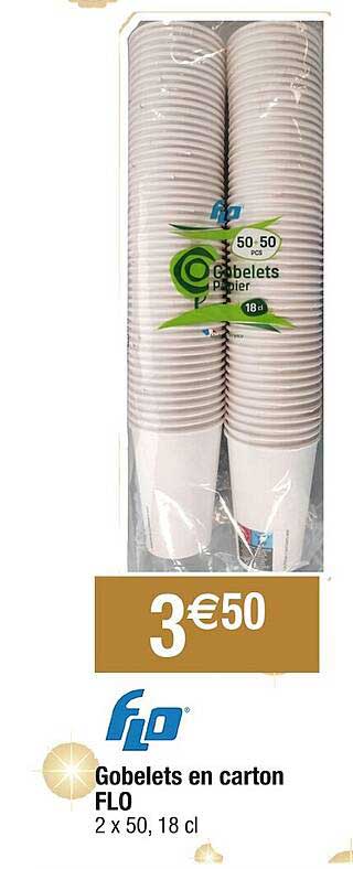 Gobelets En Carton Flo