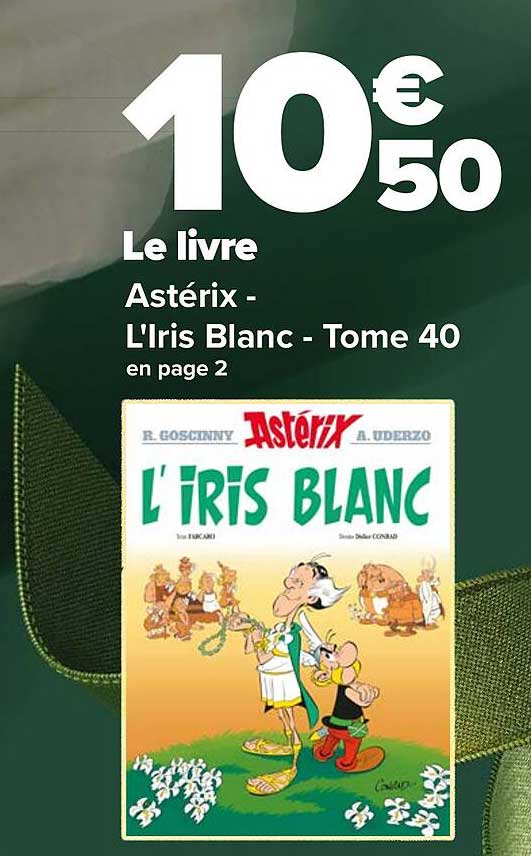 le livre astérix - l'iris blanc - tome 40