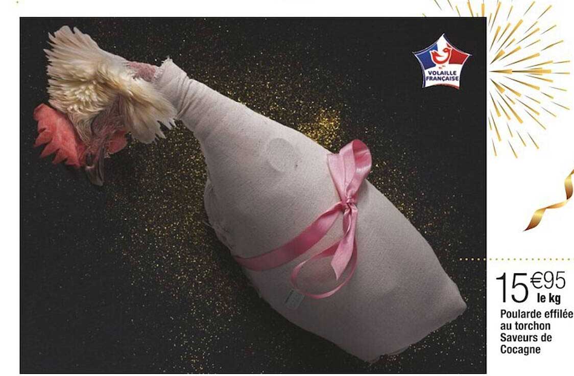 poularde effilée au torchon saveurs de cocagne