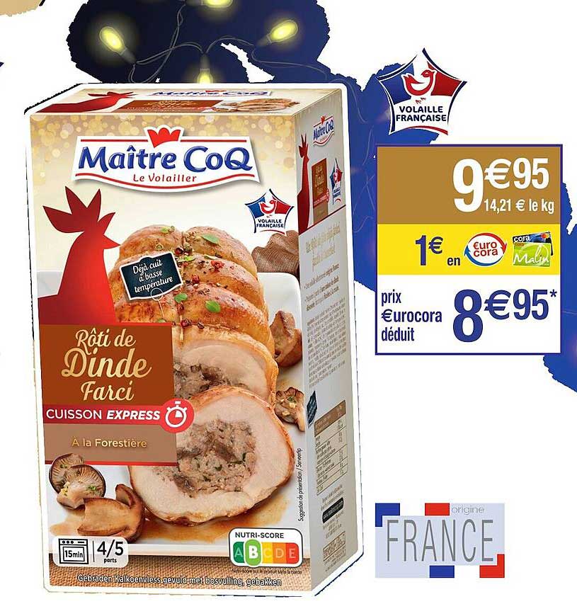 rôti de dinde farci maître coq