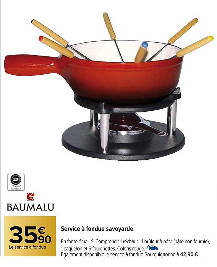 service à fondue savoyarde baumalu