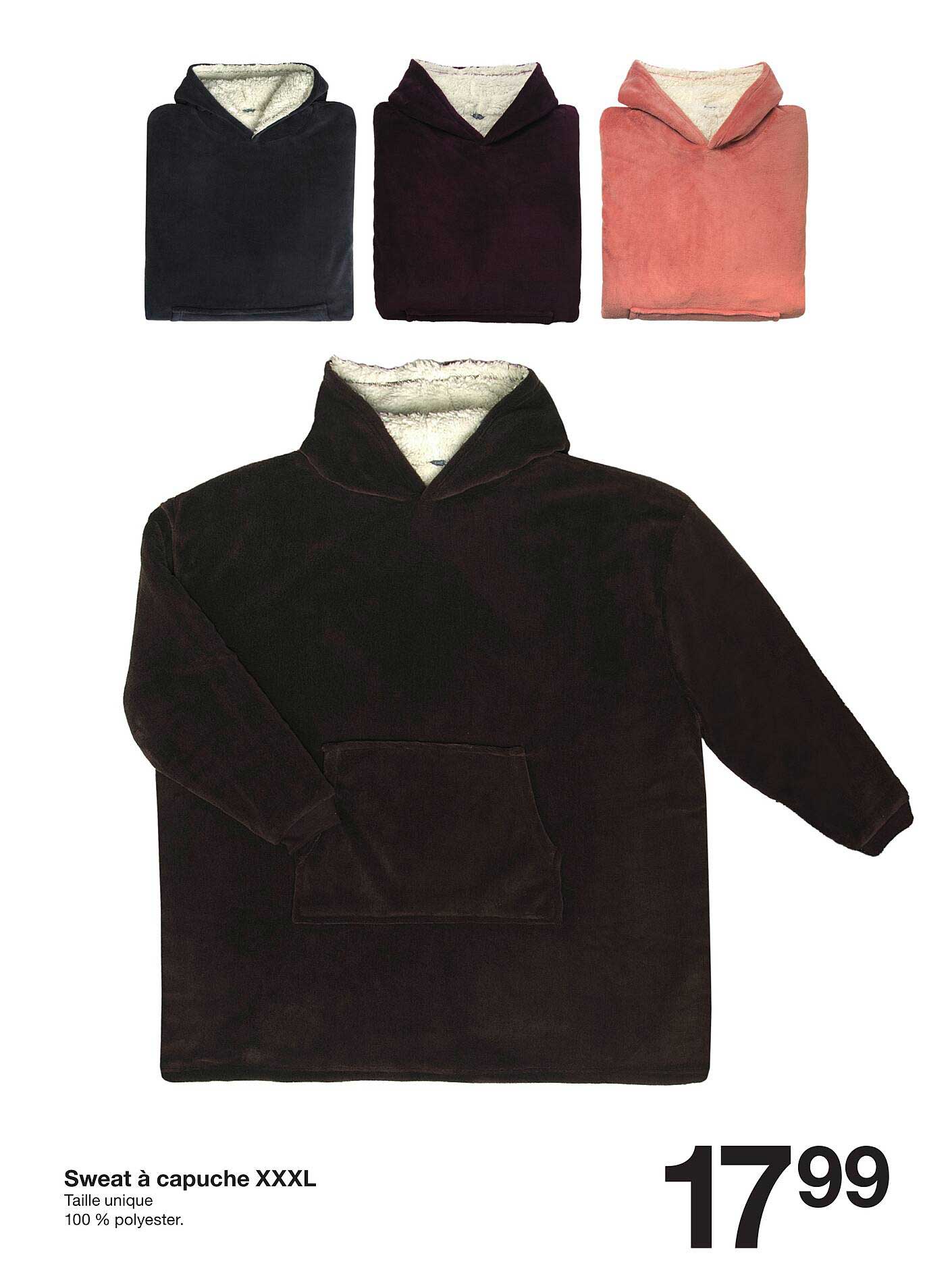 sweat à capuche xxxl