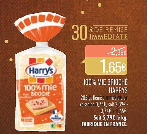 100% Mie Brioché Harrys