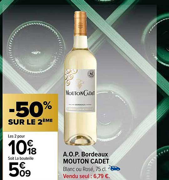 a.o.p. bordeaux mouton cadet