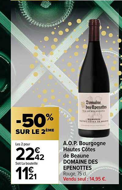 a.o.p. bourgogne hautes côtes de beaune domaine des epenottes