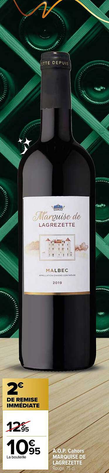 a.o.p. cahors marquise de lagrezette