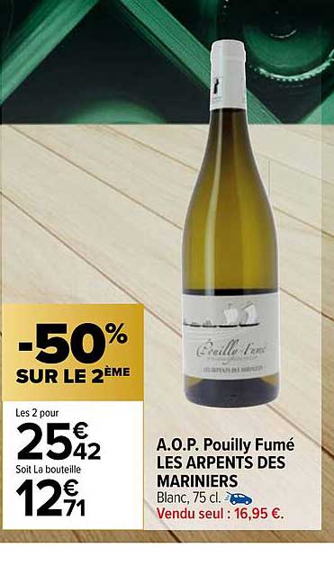 a.o.p. pouilly fumé les arpents des mariniers