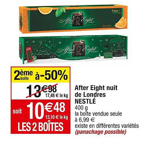 after eight nuit de londres nestlé