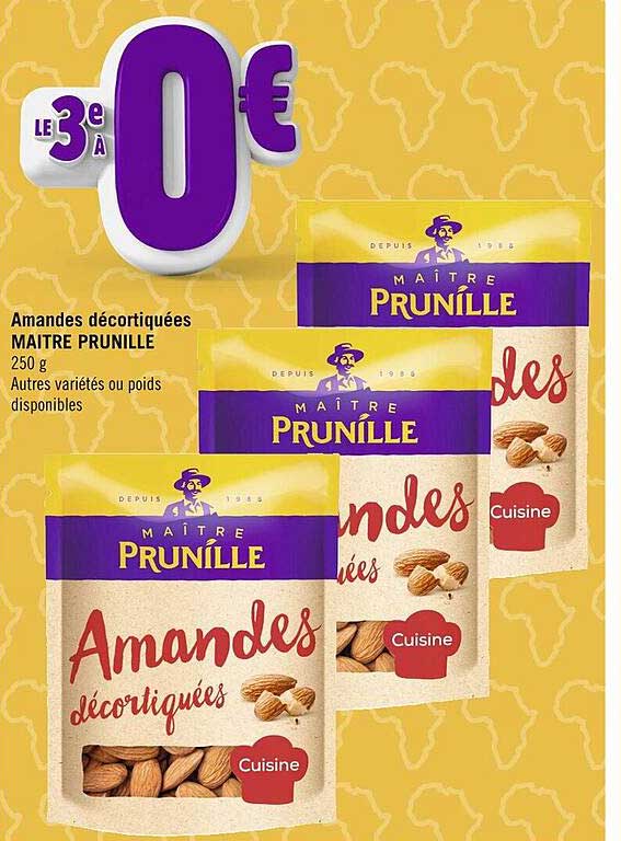 amandes décortiquées maitre prunille